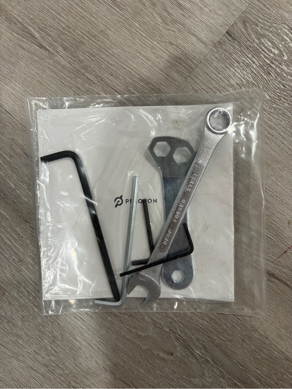 Peloton  Multi-Tool Wrench Set in Silver and Black